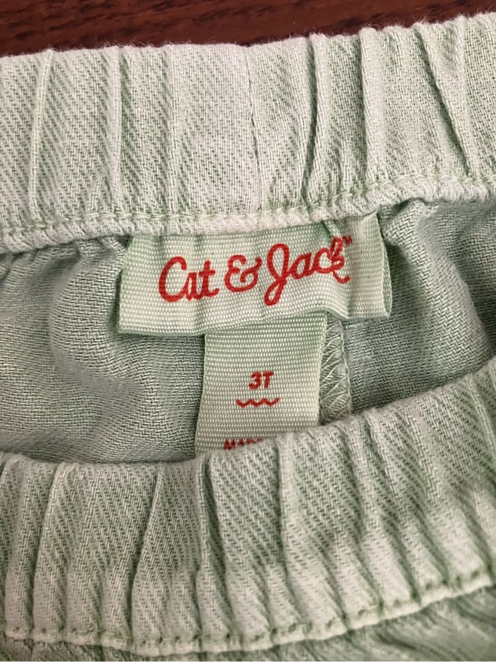 Cat & Jack Mint Green Ruffle Hem Shorts